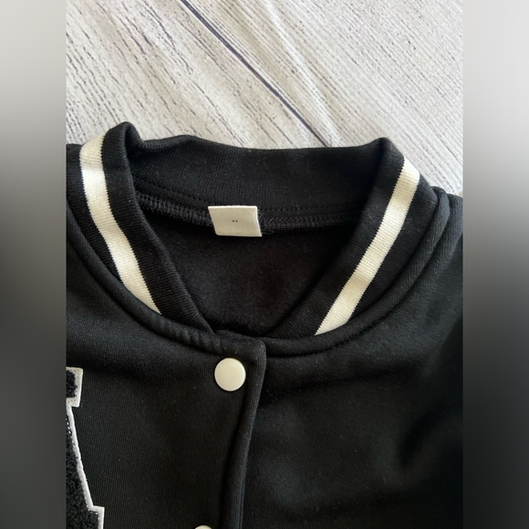 Toddler Boys Letter Patched Varsity Thermal Jacket (NEW without tags in bag) - Picture 3 of 11